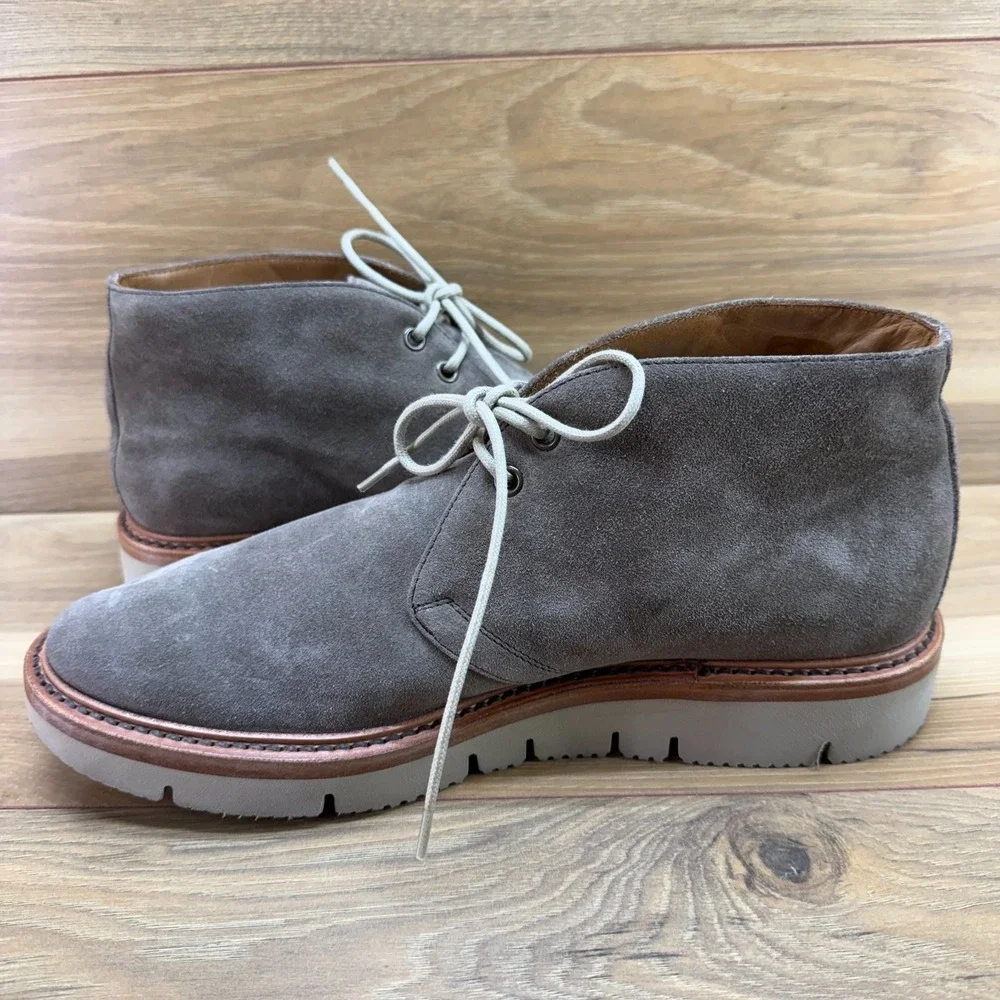 Antonio Maurizi Taupe Suede Chukka Boots Mens 8 EU 41 Vibram Minimalist Business